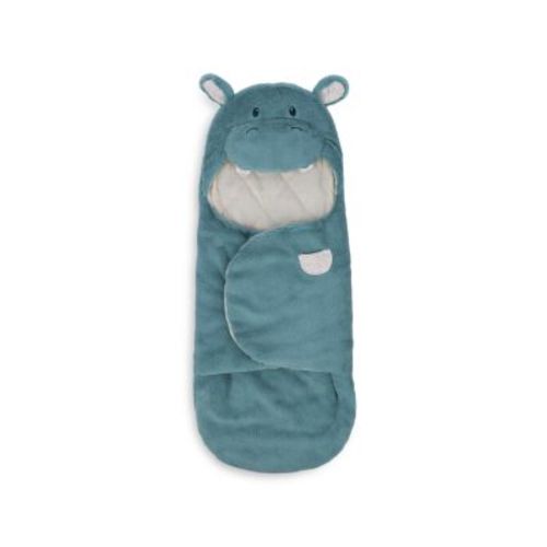 Baby GUND Oh So Snuggly Hippo Plush Hooded Baby Blanket Wrap for Newborns, 26"