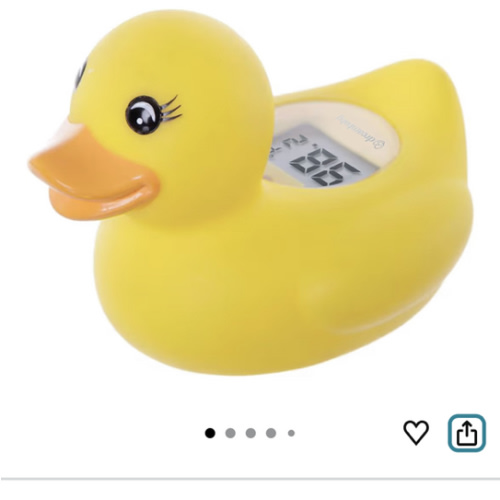 Amazon.com : Dreambaby Duck Baby Bath Thermometer – Instant Results, Digital Water & Room Temp Reader – Fun Floating Toy for Newborns : Baby