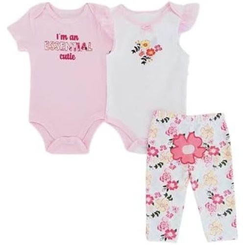 Unisex Baby Bodysuit and Pant Set 3 Pack Newborn Boy Clothes Baby Boy Outfits
