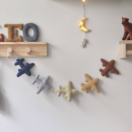 Felt Airplane Garland Plane Garland Kids Room Decor - Etsy