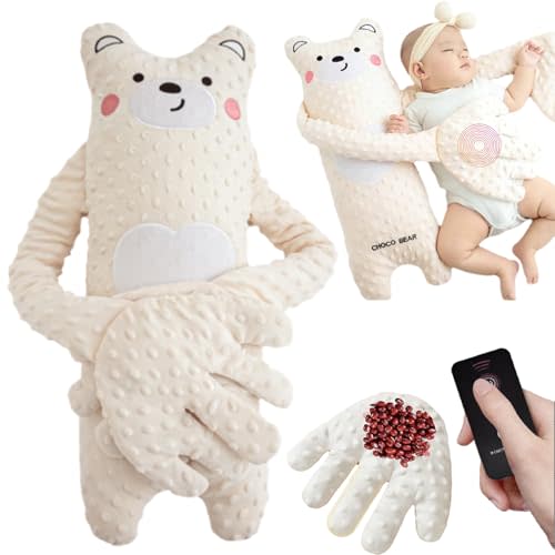 Choco Bear Baby Patter, Baby Patter for Sleep, Baby Sleep Aid, Sleep Buddies for Babies, 3 Adjustable Modes, Baby Patting Sleeping Toy, for Newborn Sleep