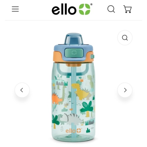 Pop & Fill Kids Water Bottle | 16oz | Easy Refills No Twisting – Ello