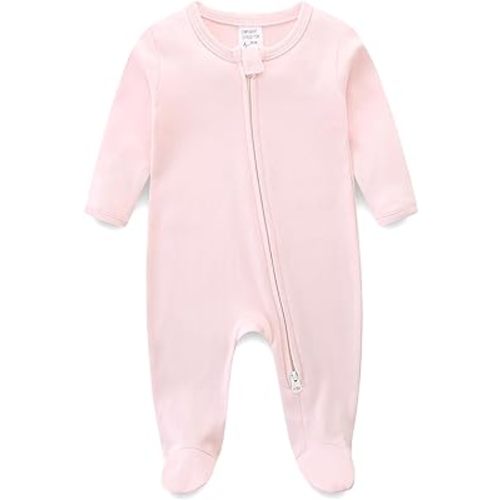 Baby Footie Double Zipper Infant Cotton Clothes Sleeper Baby Pajamas Sleepwear