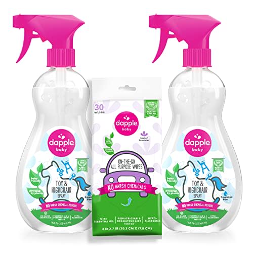 Dapple Baby, Bottle and Dish Soap Dish Liquid Plant Based Hypoallergenic 1  Pump Included, Packaging May Vary, Fragrance Free, 16.9 Fl Oz (Pack of 3)