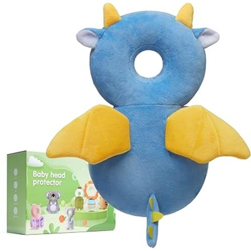 Baby Fall Back Head Protector - Baby Head Protector Backpack for Crawling Walking Gifts, Adjustable Toddlers Head Safety Pad Cushion