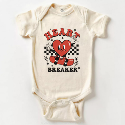Heart Breaker Valentine&#x27;s Day Bodysuit Beepumpkin 2