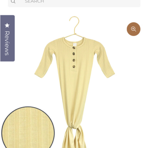 Birdie Ribbed Knotted Gown