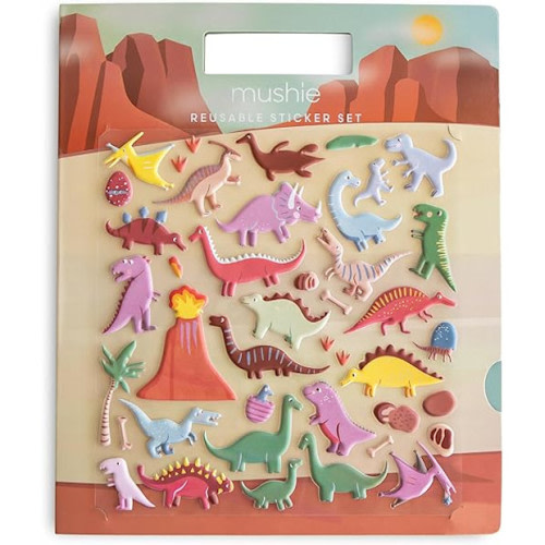 mushie Reusable Sticker Book Set (Dino