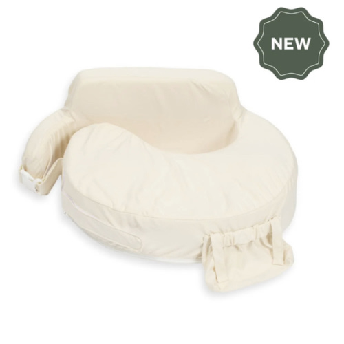 Super Deluxe Oat Nursing Pillow with 100% Organic Cotton Cover