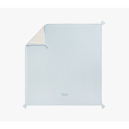 Oversized Luxe Knit Sherpa Baby Blanket | Pottery Barn Kids