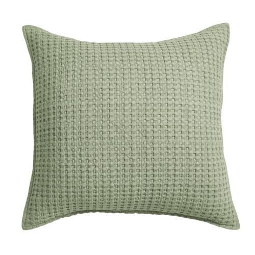 Mills Waffle Desert Sage Square Pillow - Levtex Home