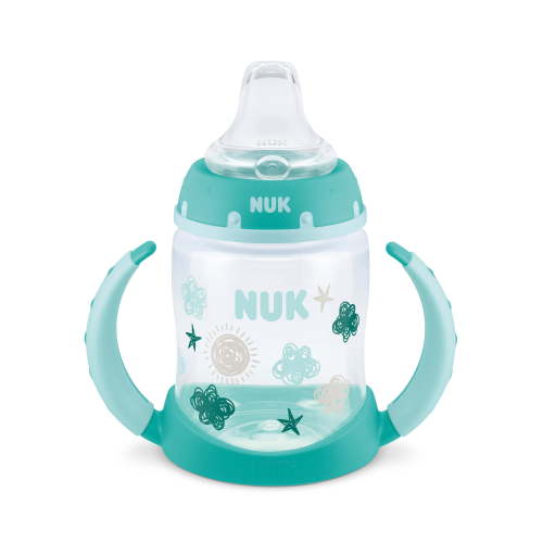 NUK Learner Cup, 5 oz Soft Spout Sippy Cup 6+ Months, 1 Pack, Teal, Unisex