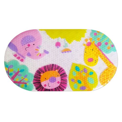 Star And Rose Safari Bath Mat Multi