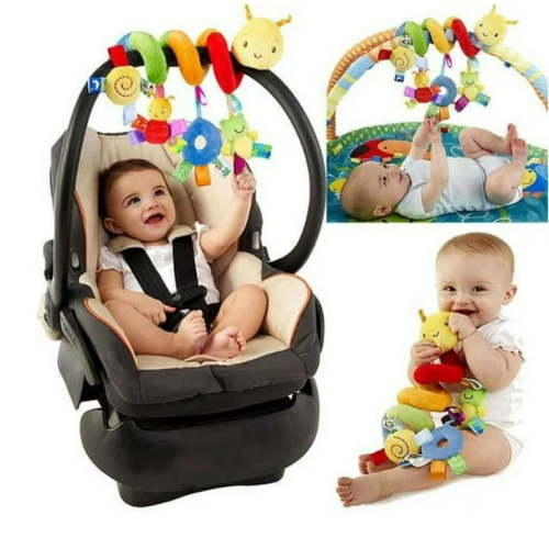 Activity Spiral Stroller Cradle Hanging Rattle Baby Newborn Gift Cot Toy Kids Soft Plush Musical