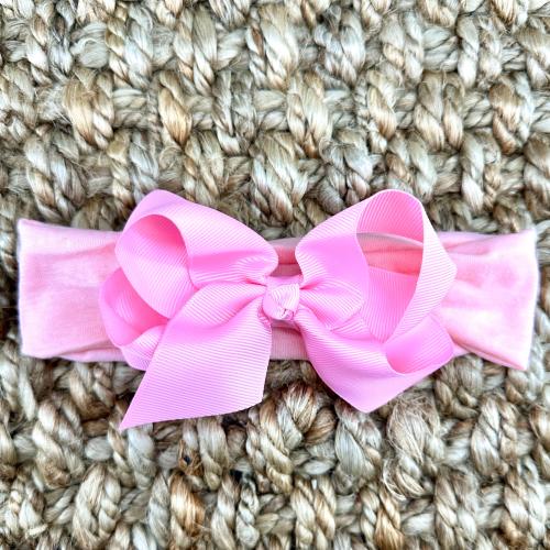 Bow Headband - Pink