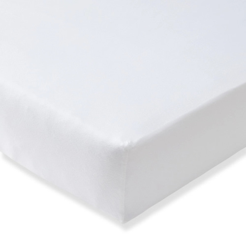 Solid Organic Cotton BEESNUG® Fitted Crib Sheet - White