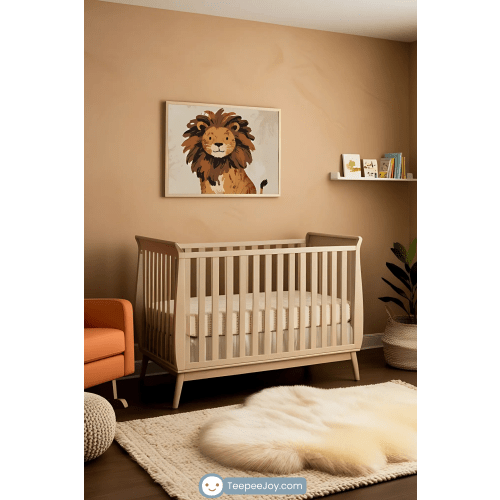Majestic Lion Wall Art for Nursery, Playroom or Kids Bedrooms - Cheerful Jungle King Decor - Majestic Mane