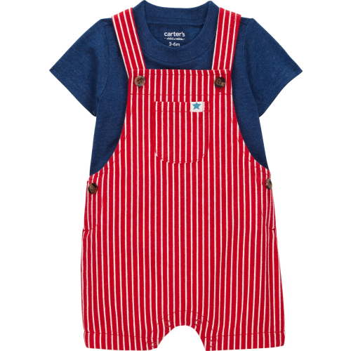 Carter's Child of Mine Baby Boy Patriotic Overalls, 2-Piece, Sizes Newborn-12 Months
