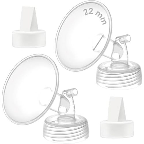 Maymom 22 mm Flange and Duckbill Valve Compatible with Spectra S1 Spectra S2 Spectra 9 Plus Not Original Spectra Pump Parts Replace Spectra S2 Pump Parts Spectra Flange Spectra Duckbill Valve