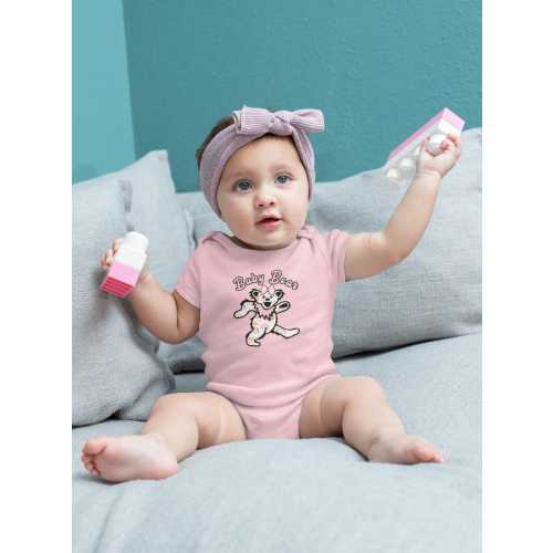 Baby Bear Infant Bodysuit, Grateful Dead Boho Onesie, Cute Baby Outfit, Baby Shower Gift, Hippie Baby Clothes