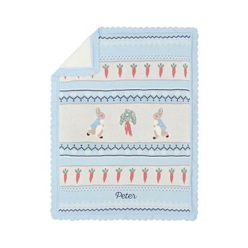 Beatrix Potter Garden Fair Isle Heirloom , Stroller Blanket , Multi