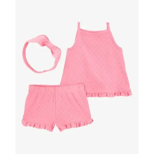 Baby 3-Piece Pointelle Heart Set - Pink - Carter's | Carter's