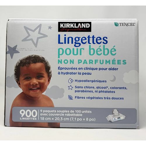 Kirkland Signature Baby Wipes 900 Count