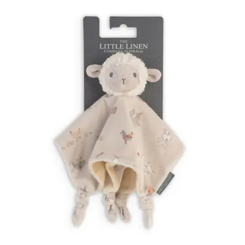 The Little Linen Co. Lovie Comforter Farmyard Lamb | Baby Bunting AU