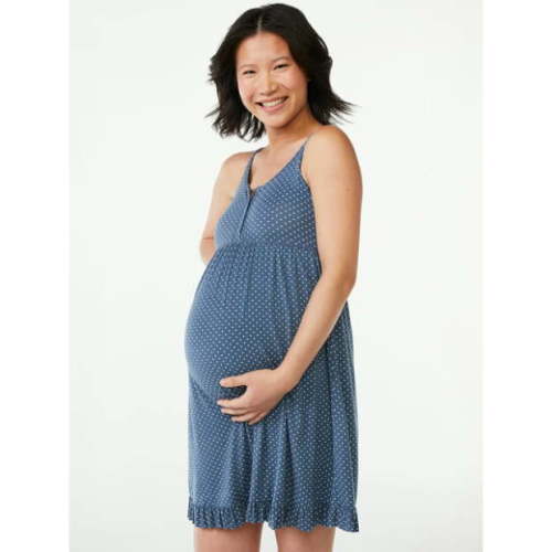 Joyspun Maternity Nursing Chemise Dress