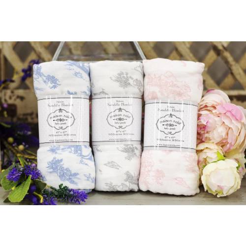 Maison Nola Bamboo Rayon/Cotton Muslin Swaddle
