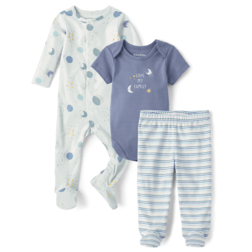 Baby Boys Moon Take Me Home 3-Piece Set - Gray