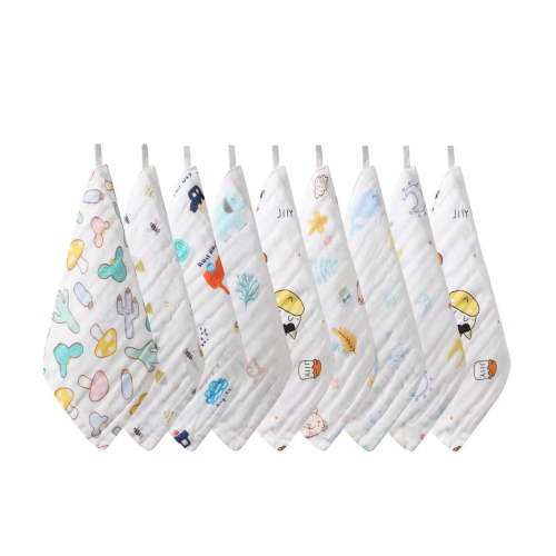 Muslin Squares baby Muslin Cloths - Washcloths Baby Face Towel 8 Pack 6 Layers Super Soft and Absorbent Newborn Essentials Unisex (10*10in)