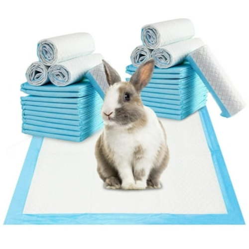 100PCS Super Absorbency Disposable Underpads Leakproof Quick Drying Disposable Pads Puppy Pads Cats Pee Pads for Dogs Potty Puppy Training Pads 33x45cm Cage Liners (Thickened)