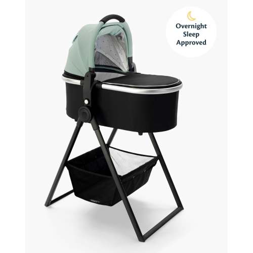 Bassinet + Bassinet Stand | Sage, Black