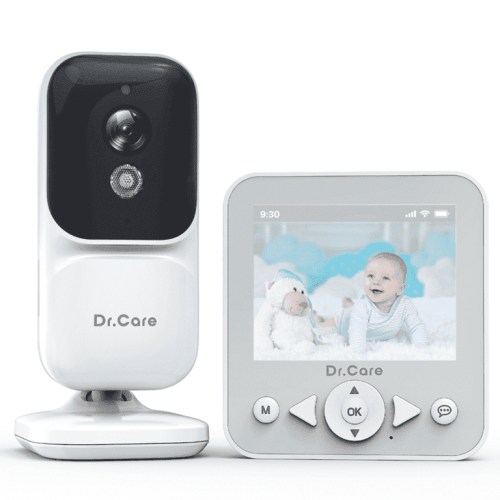 Dr.Care 2.8" Video Baby Monitor with Camera and Audio, Night Vision, Real Time, VOX Mode, Temperature Sensor