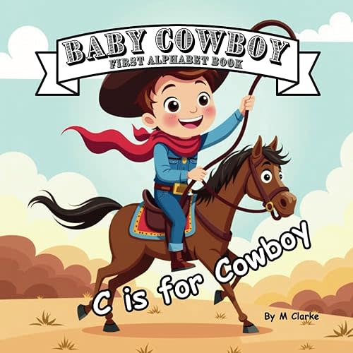 Baby Cowboy First Alphabet Book Paperback – Large Print, March 15, 2025