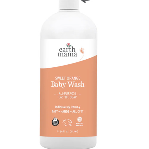 Sweet Orange Castile Organic Baby Wash | Earth Mama