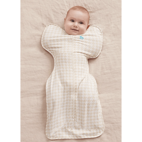 Swaddle Up™ 1.0 TOG Cotton Tan Houndstooth