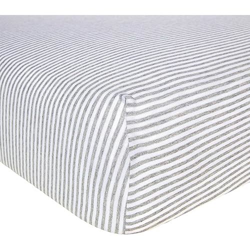 Burt's Bees Baby Essential Organic Cotton Fitted Crib Sheet, Breathable for Boy Girl Standard Crib & Toddler Mattresses