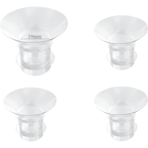 Flange Inserts 19mm for Medela,Spectra 24mm Shields/Flanges,Compatible with Momcozy S12 Pro/S9 Pro/S9/S12 Wearable Breast Pump,Reduce 24mm Nipple Tunnel Down to 19mm,4PCS