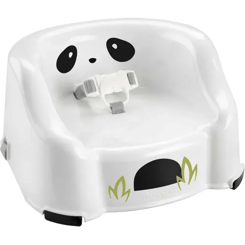 Fisher-Price Toddler Booster Seat Simple Clean & Comfort Panda Chair for Dining Table & Travel with Baby, Contoured Seat