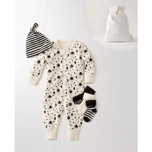 Hanna Baby 5-Piece Gift Set - Ecru, 0-3m