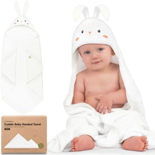 KeaBabies Cuddle Baby Hooded Towel, Organic Baby Bath Towel, Hooded Baby Towels, Baby Beach Towel for Newborn, Kids (Bunny)