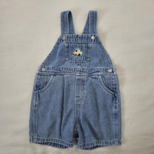 Vintage Y2k Car Denim Shortalls 2t