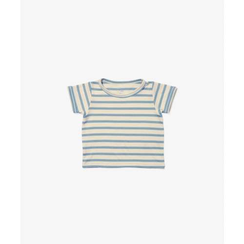 Willie Baby T-Shirt, Dusty Blue Stripe