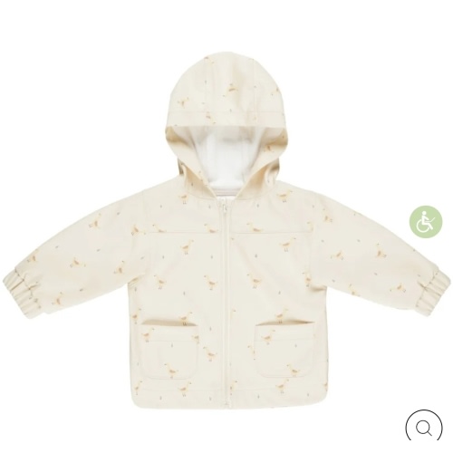 Quincy Mae Rain Coat - Geese