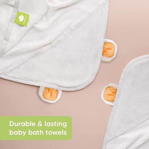 Baby Hooded Towel - Bamboo Baby Towel by KeaBabies - Organic Bamboo Towel - Infant Towels - Large Bamboo Hooded Towel - Baby Bath Towel with Hood for Girls, Babies, Newborn Boys, Toddler (Bear)