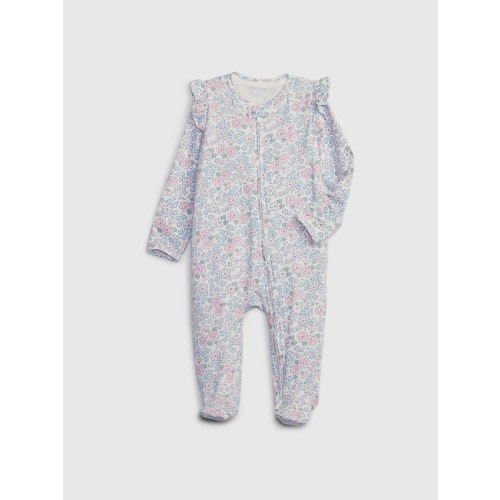 Baby First Favorites One-Piece in new off white floral, size: 3-6 M