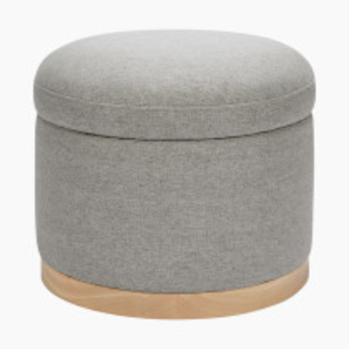babyletto Naka Storage Ottoman - Performance Grey Eco Weave/Light Base