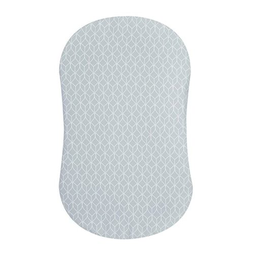 HALO Bassinest Fitted Sheet – Soft Fitted Bassinet Sheet for Baby – 30” x 16” Pre-Shrunk 100% Cotton Crib Sheet – Breathable Bedtime Sheet for Babies, Morning Mist